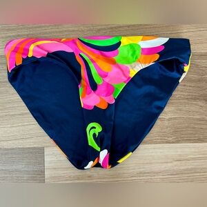 Trina Turk Poolside Women's Hipster Bikini Bottom, Colorful Print Size 4
